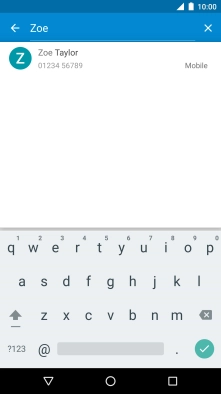 Press the required contact.
