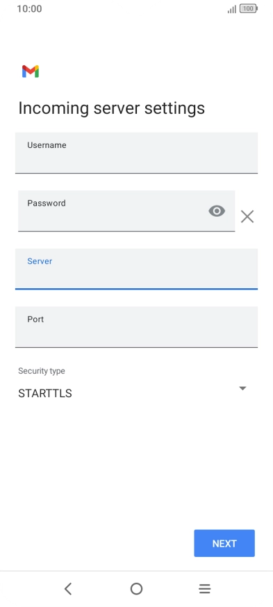 Press the field below 