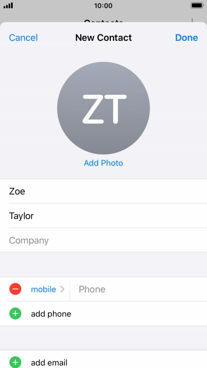 Press Phone and key in the required phone number.