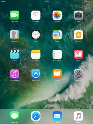 Press the Home key to return to the home screen.