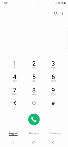 Press the menu icon.