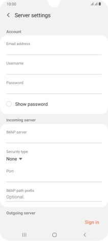 Press the field below 
