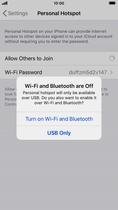 If Wi-Fi is turned off, press Turn on Wi-Fi and Bluetooth.