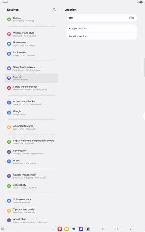 Press the indicator to turn the function on or off.