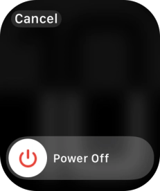 Press and drag the power off icon right.