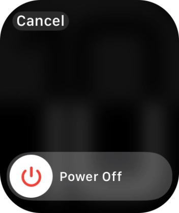 Press and drag the power off icon right.