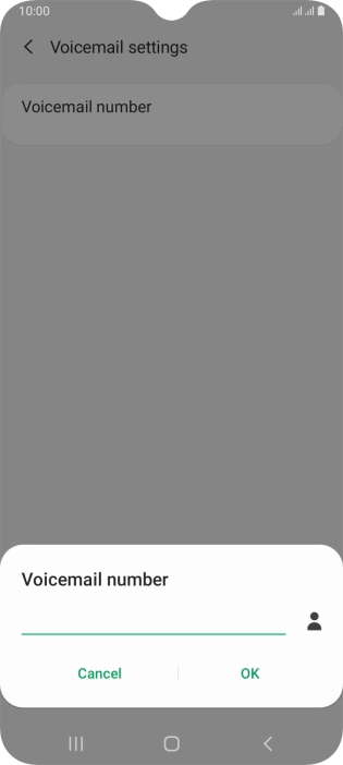 Key in +61414121121 and press OK.