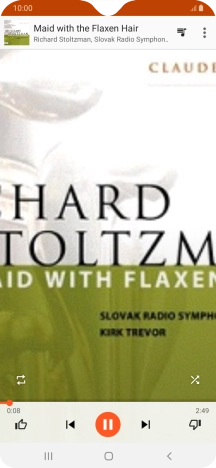 Press arrow right to go to the next audio file.