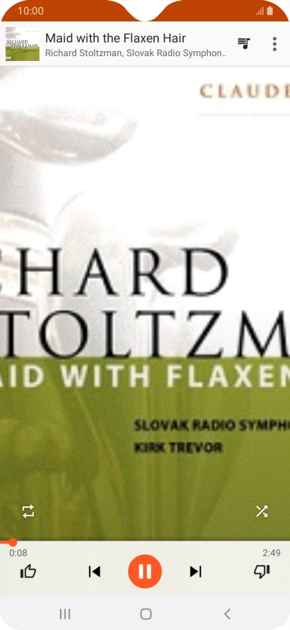 Press arrow right to go to the next audio file.