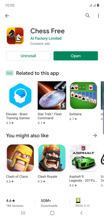 Press the Home key to return to the home screen.