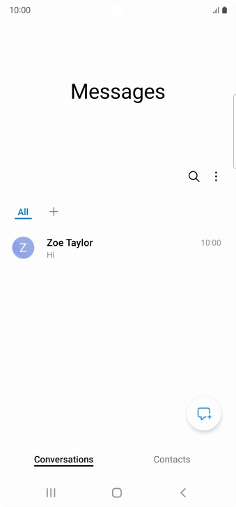 Press the new message icon.