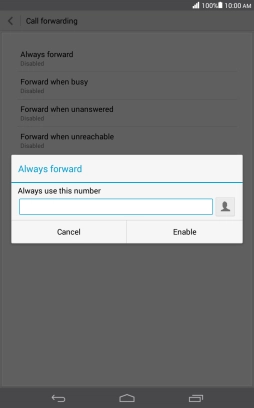 Key in +61414121121 and press Enable.