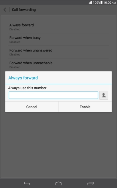 Key in +61414121121 and press Enable.