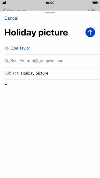 Press and hold the text input field until a pop-up menu is displayed.