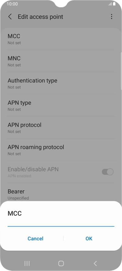 Key in 505 and press OK.