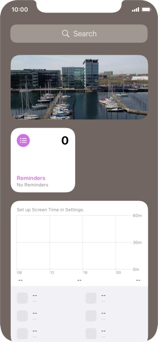 Press and hold the required Widget Stack.