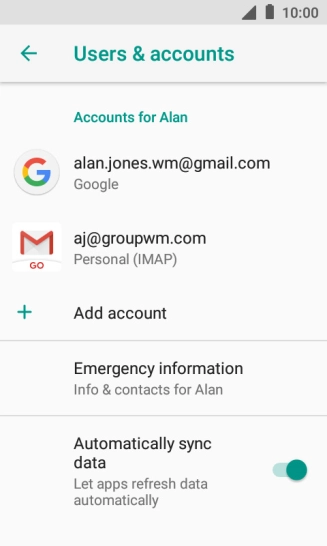 Press the Home key to return to the home screen.