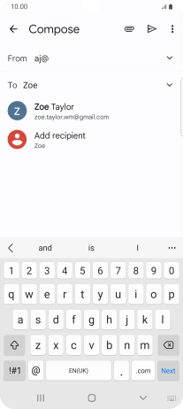 Press the required contact.