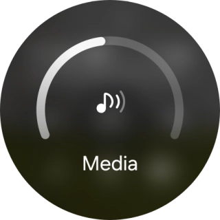 Slide the circle to select the required volume.