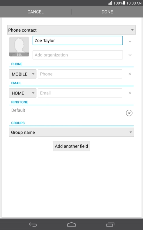 Press Phone and key in the required phone number.