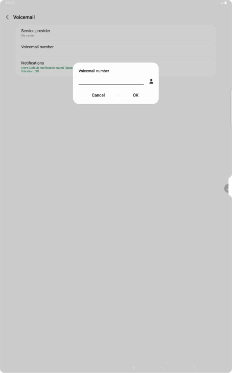 Key in +61414121121 and press OK.