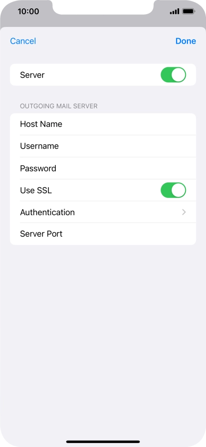 Press Authentication.