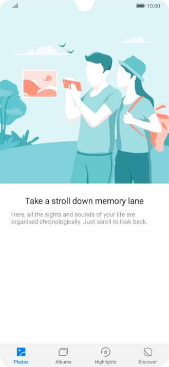 Press Albums and go to the required folder.
