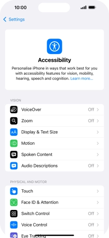 Press the required category below 