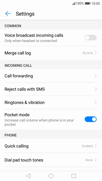 Press Call forwarding.