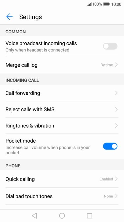 Press Call forwarding.