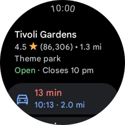 Press the required mode of transportation.
