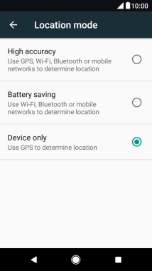 If you select High accuracy, your phone can find your exact position using the GPS satellites, the mobile network and nearby Wi-Fi networks. Satellite-based GPS requires a clear view of the sky.