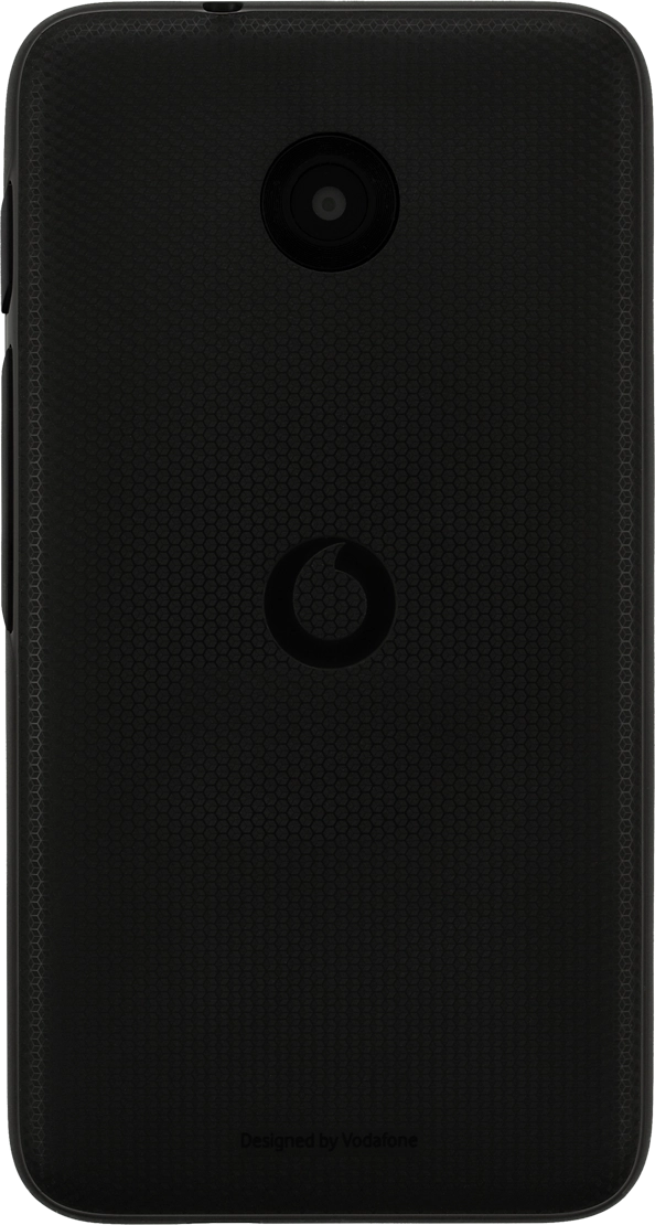 Turn the back of your phone towards you. Take hold of the back cover and remove it.