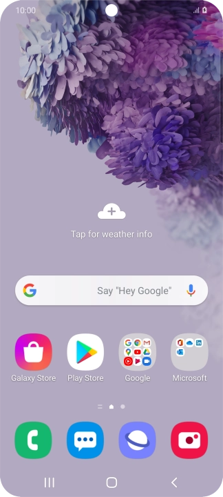 When the battery charging icon is displayed, the battery is charging.