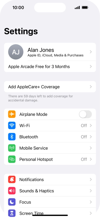 Press Sounds & Haptics.