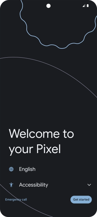 Press the field next to the language icon.