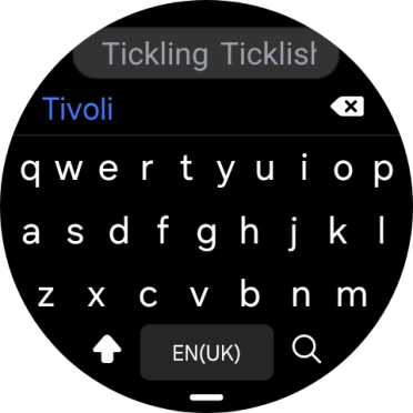 Key in the required destination and press the search icon.