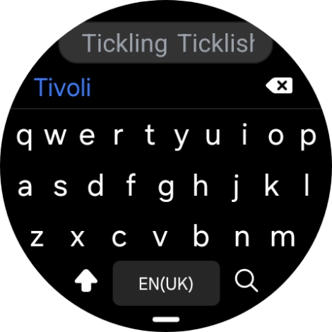 Key in the required destination and press the search icon.