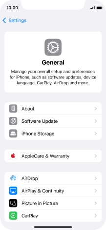 Press Software Update. If a new software version is available, it's displayed. Follow the instructions on the screen to update the phone software.