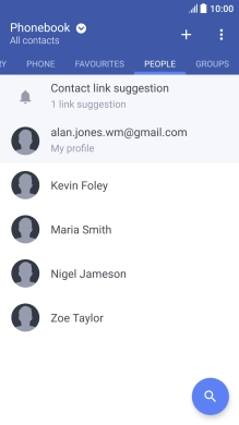 Press the menu icon.