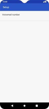 Press Voicemail number.