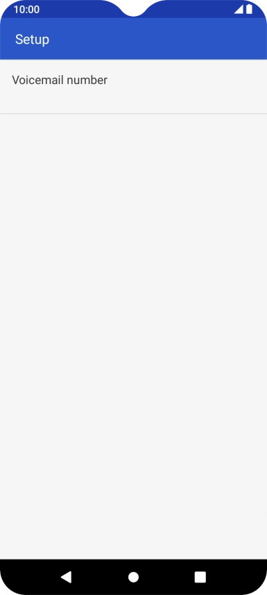 Press Voicemail number.