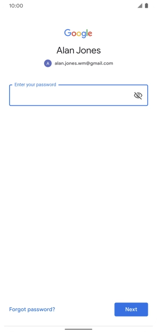 Press the field below 