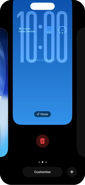 Press the delete icon.