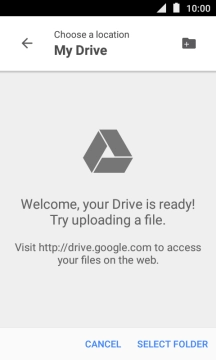 Press the new folder icon.