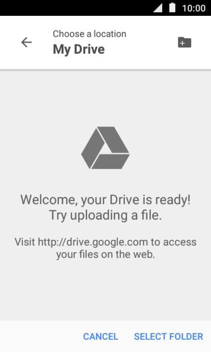 Press the new folder icon.