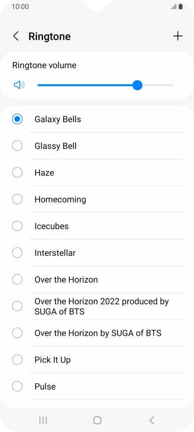Press the required ring tones to hear them.
