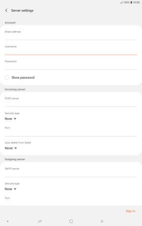 Press the field below 