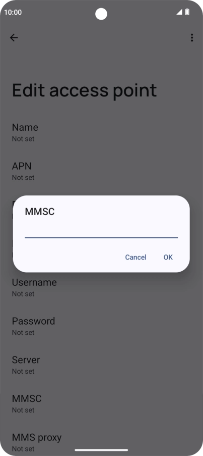 Key in http://pxt.vodafone.net.au/pxtsend and press OK.