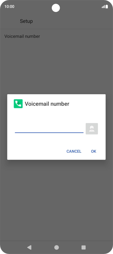 Key in +61414121121 and press OK.